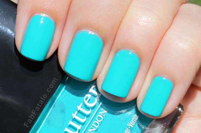 turquoise blue nail color