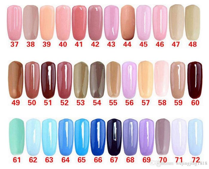gelish nail polish color swatches