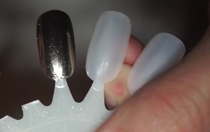 chrome nail polish tutorial results