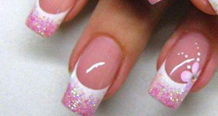 white and pink tips